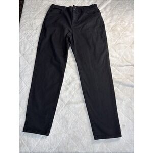 Eileen Fisher Jeans Women Size Large Stretch Black Straight Leg